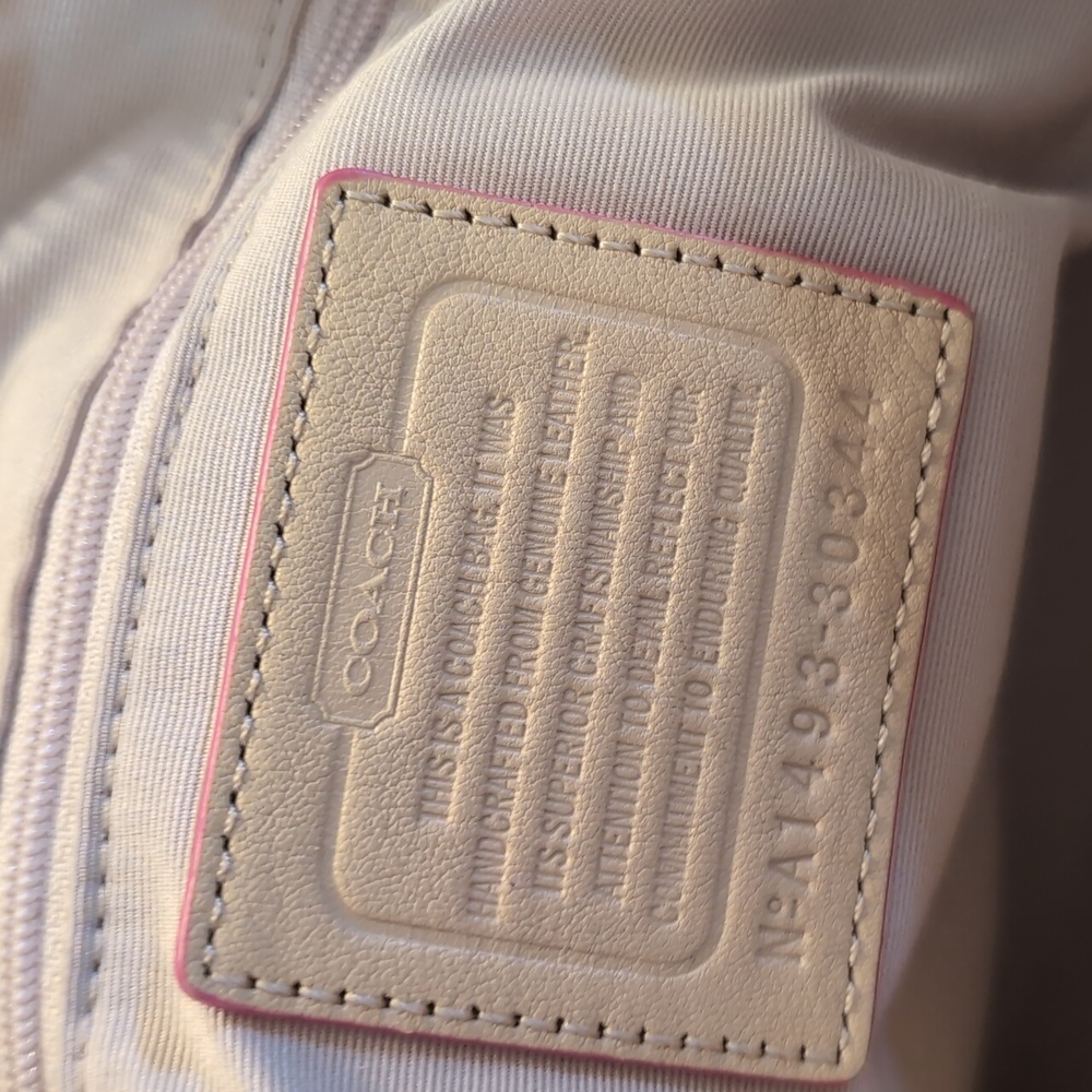 Coach Tan and Pink Women's Bag - Picture 5 of 7